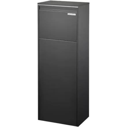 Central Park Pakketbrievenbus Parcelpal 8000 Bd - Staal - Zwart - 41x105x23cm