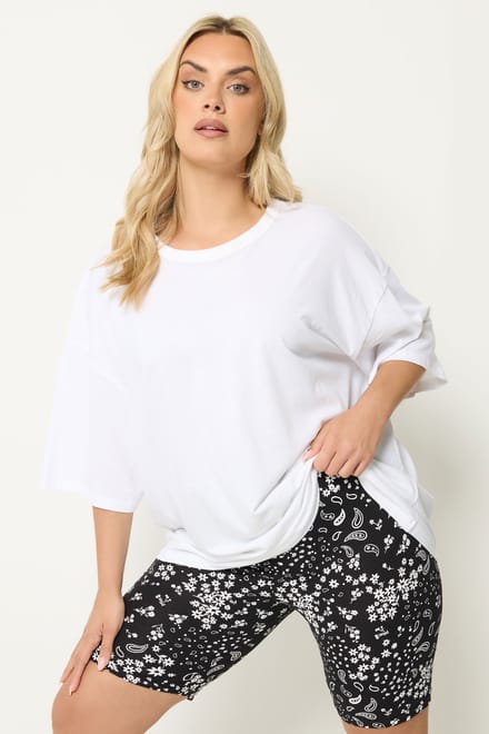Yours 2Pack Zwarte Fietsbroek Met Paisleyprint Size 52