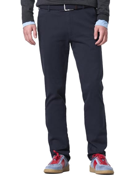Meyer katoenen broek donkerblauw