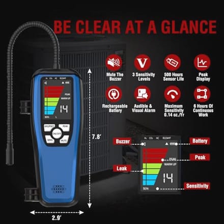 Koelmiddel Lek Detector voor Automatisch Freon en Halogeengassen