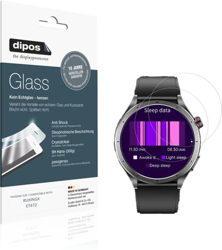 dipos – 2x Pantserfolie geschikt voor RUXINGX ET472 | 9H Screenprotector
