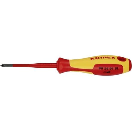 Knipex Phillips® 98 24 01 SL VDE Kruiskop schroevendraaier PH 1 Koplengte: 80 mm
