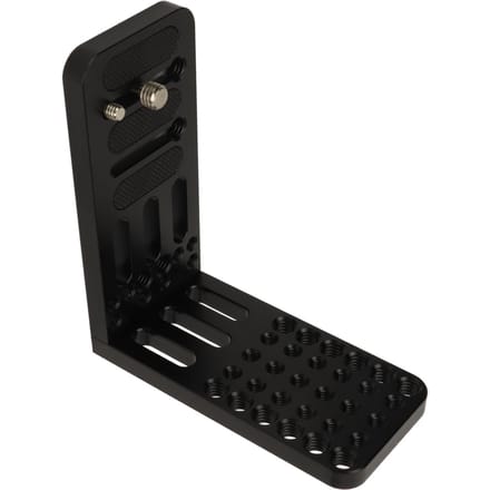 Support de caméra en L, plaque à dégagement rapide, commutation verticale et horizontale, avec trou de vis de 14 pouces et 38 pouces black