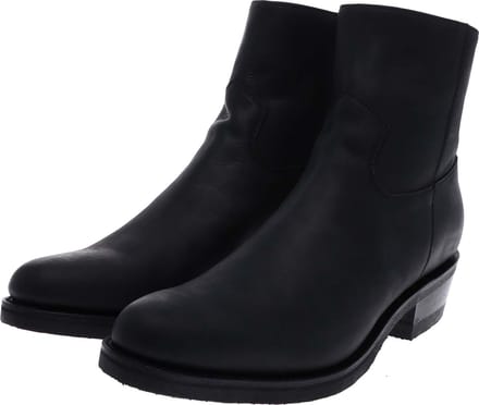 LAZO 4984 heren enkellaars western zwart