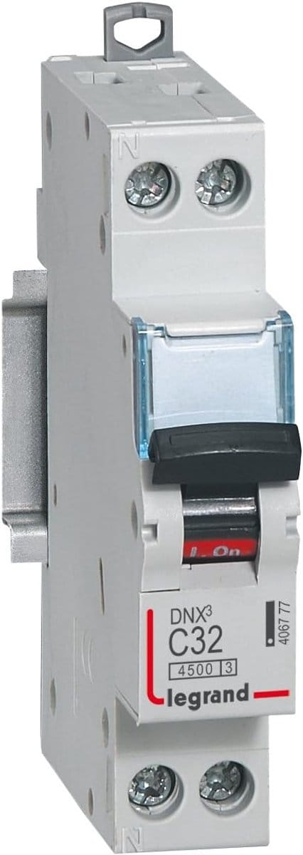 Stroomonderbreker Zekering - Mini Zekeringautomaat - Elektrische Beveiliging - C Curve 4.5 KA - 2A 230V - Grijs