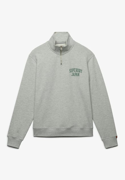 Ronde hals zip sweatshirt Superdry Athletic Essentials