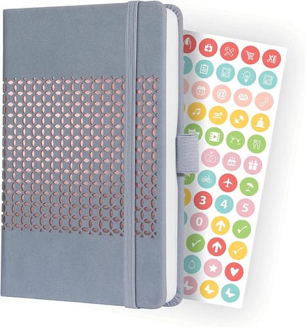Weekplanner 2023 A6 Hardcover Lichtgrijs - Dagoverzicht en Notities