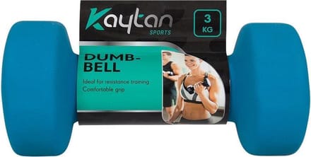 Dumbbell set van 2 x 3KG - Dumbbells gewichten - Halterset - Gewichten en Halters - Blauw