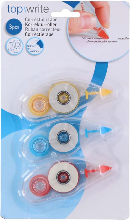 Correction Tape 12mtrx5mm 3pcs
