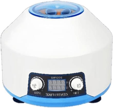 Laboratorium Centrifuge - Scheidingsapparaat - Stoffen Scheiden - Traploze Snelheidsregeling - 4000 tpm - Wit