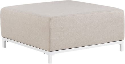 ROVIGO - Ottomaan - Beige/Wit - Polyester