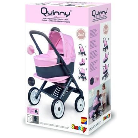 Smoby Quinny wandelwagen met draagwieg Poppenwagens