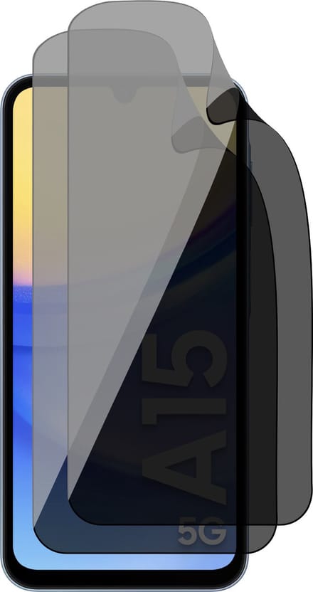 Privacy Screenprotector geschikt voor Samsung Galaxy A15 - 2x FlexGuard Screen Protector