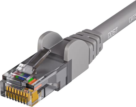 Qost - CAT5e internetkabel - CCA / UTP - 1 Gbps / 100 MHz - RJ45 Connectoren - Patchkabel / Netwerkkabel - 5 meter - Grijs