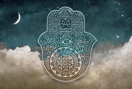 Fotobehang Hamsa1 DD117555 A.S. Création Atelier 47 | Fotobehang