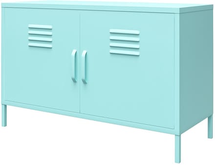 Cache|Kast met 2 deuren in metaal mint