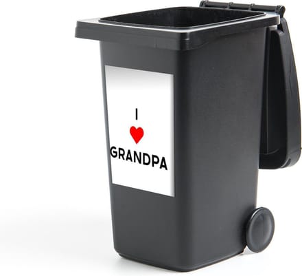 Container sticker Quotes - Spreuken - Vaderdag - I love grandpa - 40x60 cm - Kliko sticker