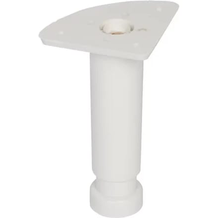 Duraline Meubelpoot Verstelbaar Pvc 3,5x12-18cm Wit