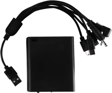 Universele Batterijhouder 6-in-1 Converter voor DC Apparatuur met Schakelaar