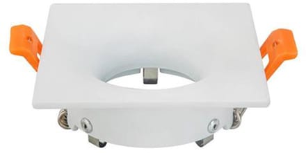 Spot Armatuur GU10 - GU10 Inbouwspot - Vierkant - Wit - Aluminium - 85mm