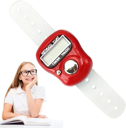 Digitale Telteller - Vingerteller Clicker - Sportieve Tellingen - Verstelbare Riem - Compact Ontwerp - Willekeurig