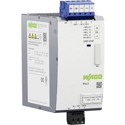 WAGO 2787-2147 DIN-rail netvoeding 20 A 480 W Inhoud 1 stuk(s)