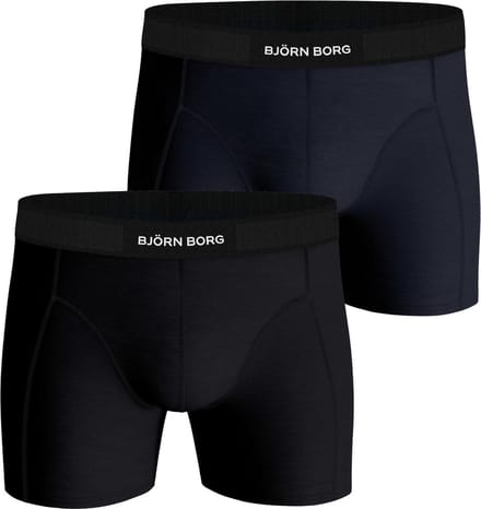 Bjorn Borg Boxers 2 Pack Black/Blue - Maat M - Heren - Boxershorts