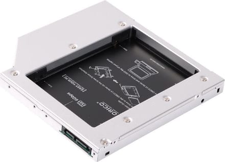 Orico Laptop optical bay caddy 12.7mm dik 2.5 Inch SSD/HDD - Zilver