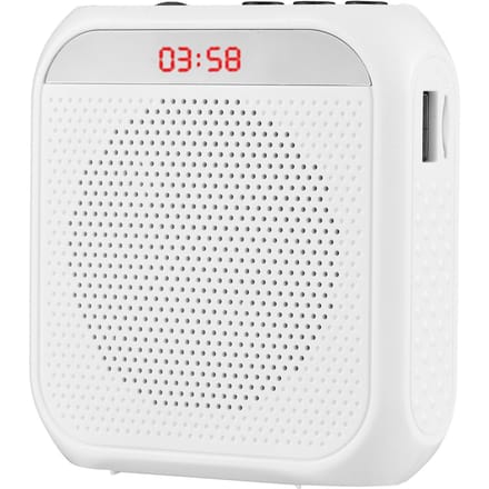 Amplificateur de son, Mini amplificateur vocal Portable et Rechargeable, affichage LED avec fonction d'enregistrement micro