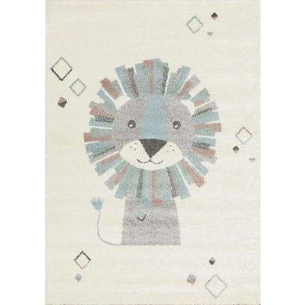 Kinderkamer tapijt Yellow Tipi Crazy Lion II