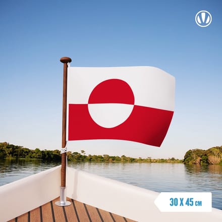 Vlag Groenland 30x45cm