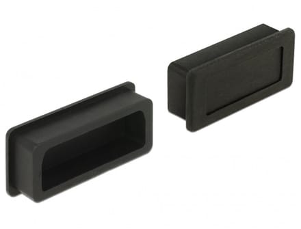 Poortbeschermer voor DVI (v) poorten / zwart