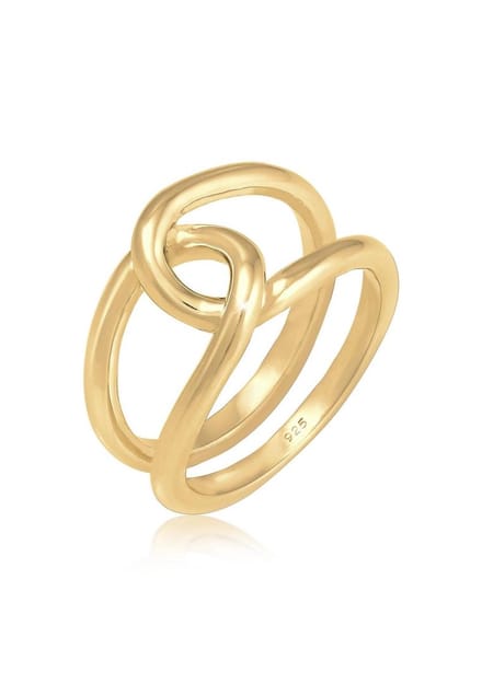 Elli - Ring - Dames Knopen Trend Minimaal Blogger in 925 Sterling Zilver - Dames
