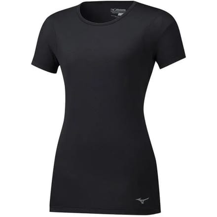 Mizuno Alpha Vent Dames Zwart T-Shirt