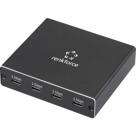 Renkforce SP-13748848 RF-NS-200 Splitter 4 poorten 1 GBit/s