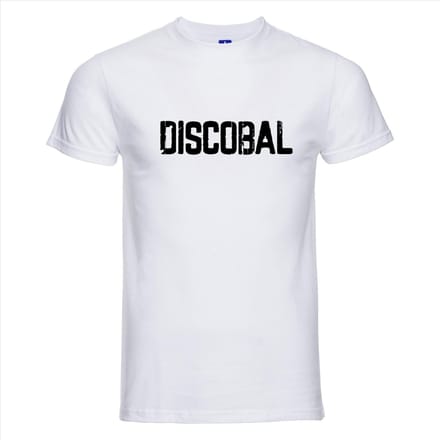 T-shirt Discobal | Festival | Wit | Maat S