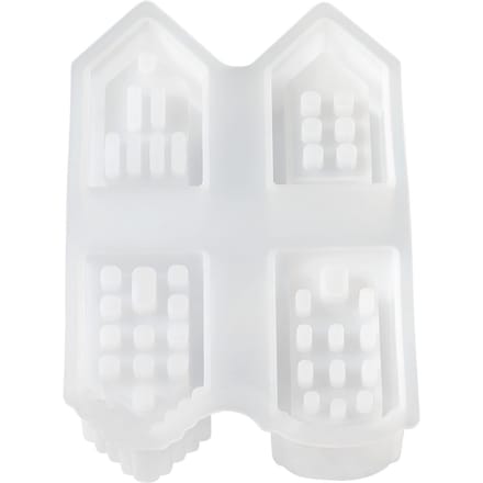 Siliconen gietvorm "Mini lichthuisjes" - City