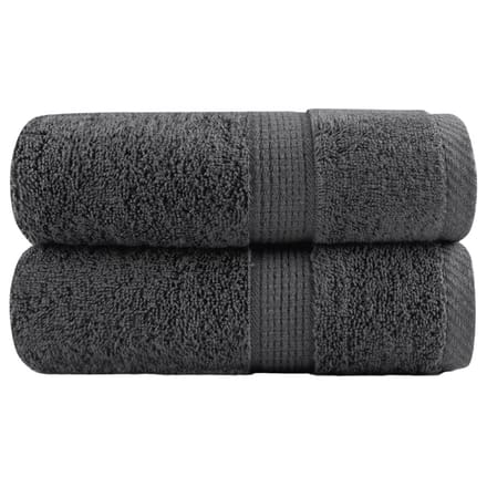 vidaXL - Gastendoekjes - SOLUND - 2 - st - 600 - g/m² - 30x50 - cm - antracietkleur