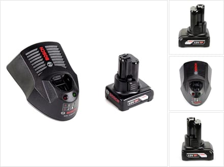 Bosch starterset 12V met GBA 1x accu 6,0Ah + snellader
