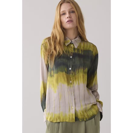 Summum Woman Blouse Tie Dye Stripe Multicolour Größe: 38 | Longsleeves Outlet | Damen
