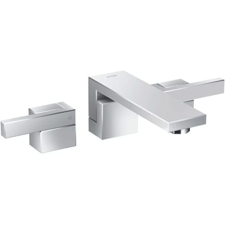 AXOR Edge 3-hole concealed washbasin mixer for wall mounting, diamond cut 46061000