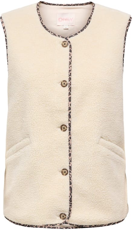 Only Baby Life Teddy Vest Dames - Maat L