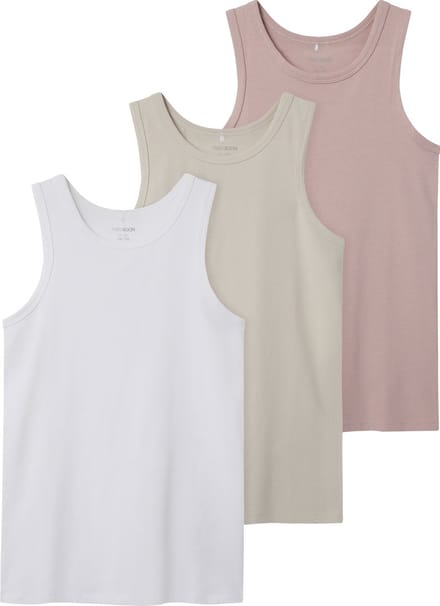 NAME IT - TKFTANK TOP 3P SOLID NOOS - Meisjes - Onderhemden