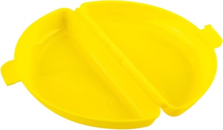 Magnetron Ei Maker - Omelet Pan - Snel Ontbijt Maken - Veelzijdig Ontwerp - 21 cm - Geel