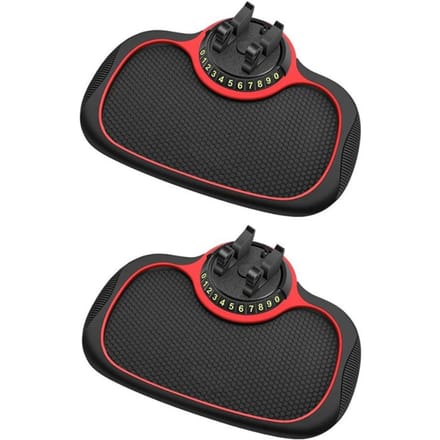3 in 1 multifunctionele auto antislipmat autotelefoonhouder autokentekenplaathouder antislip dashboard telefoonhouder