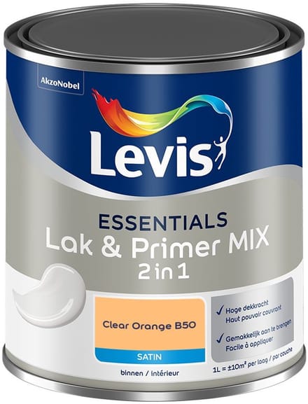 Levis - Essentials Lak & Primer Mix - Clear Orange B50 - Mengverf - 1 L