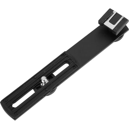 Aluminiumlegering Externe Flits Dubbele Kop Dwarsbalk Beugel Fotografische Apparatuur Accessoire black