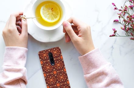 OnePlus 7 Pro TPU bumper Batik Brown