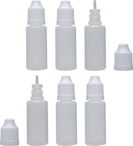 Model Craft Hobbyverf - POL1015/6 Empty Dropper Bottles - 15ml 6x Verf flesje - 6 ml