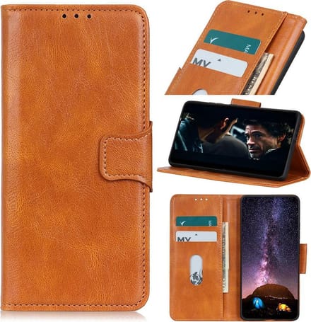 Bestcases Portemonnee Telefoonhoesje iPhone 12 Pro Max - Bruin